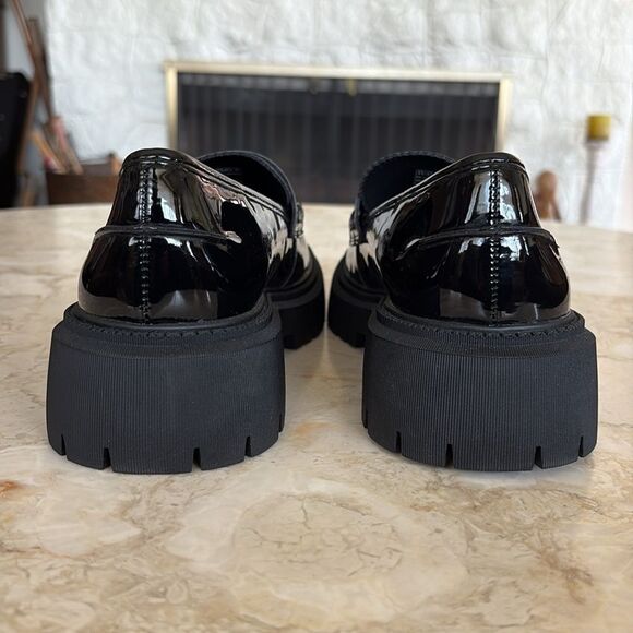 NEW! Sketchers  Modern Rugged - Sweet Choice Patent Leather Loafers Memory Foam - Picture 9 of 14